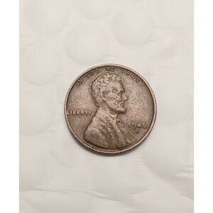 1945 Wheat Penny SF Mint L Of Liberty On Rim Error Coin